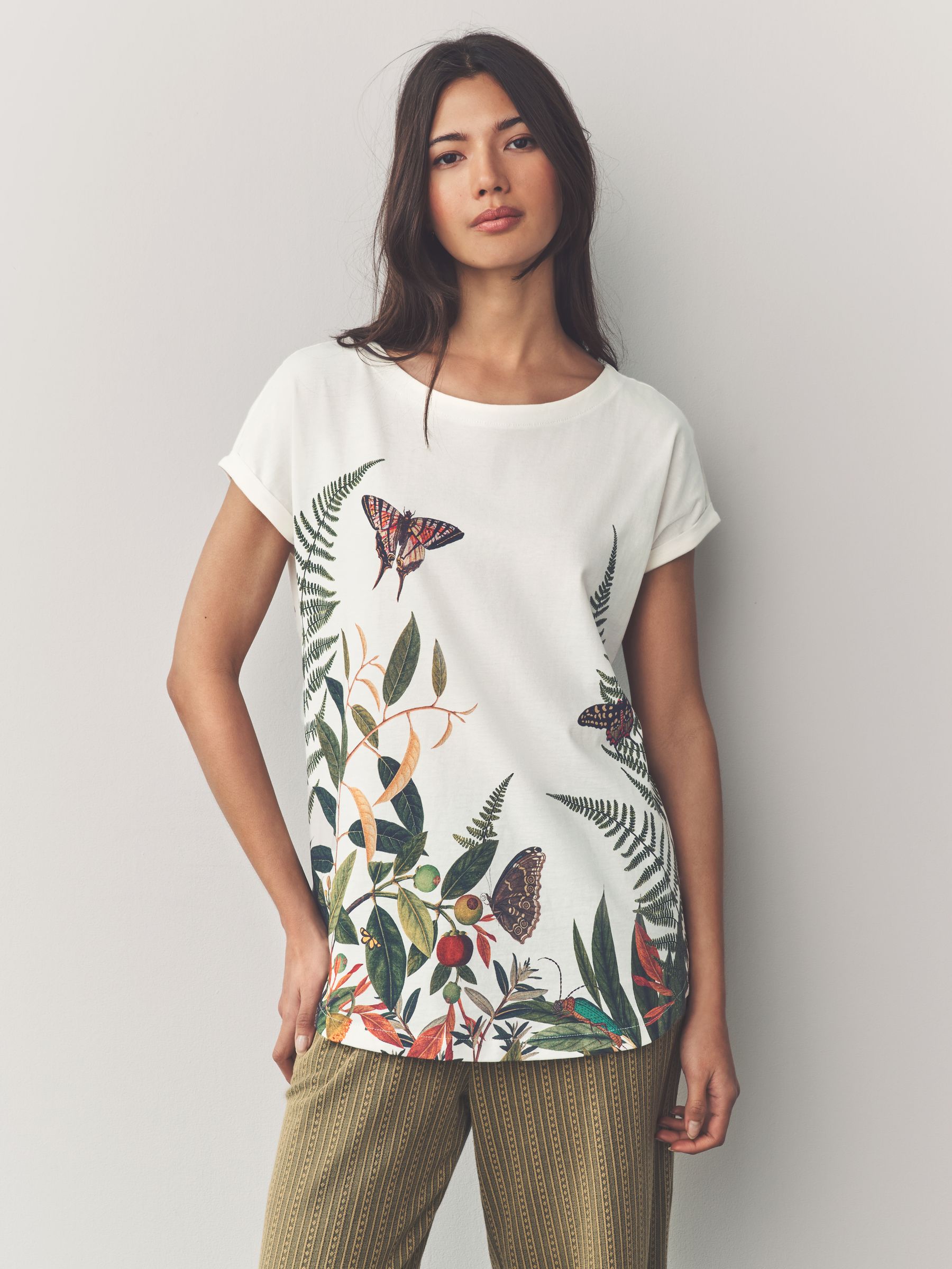 Multi Cap Sleeve T-Shirt Top