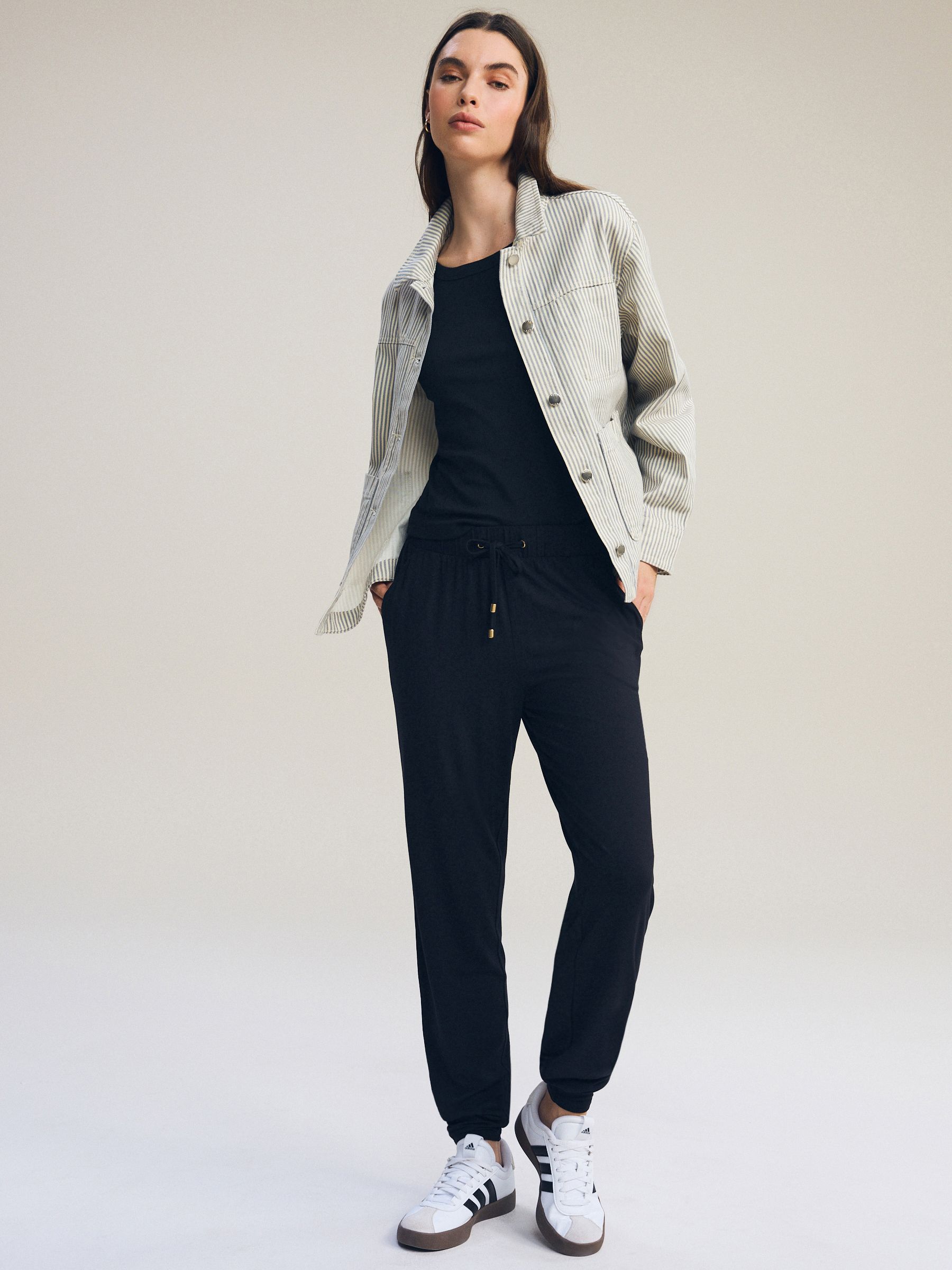 Black Jersey Joggers