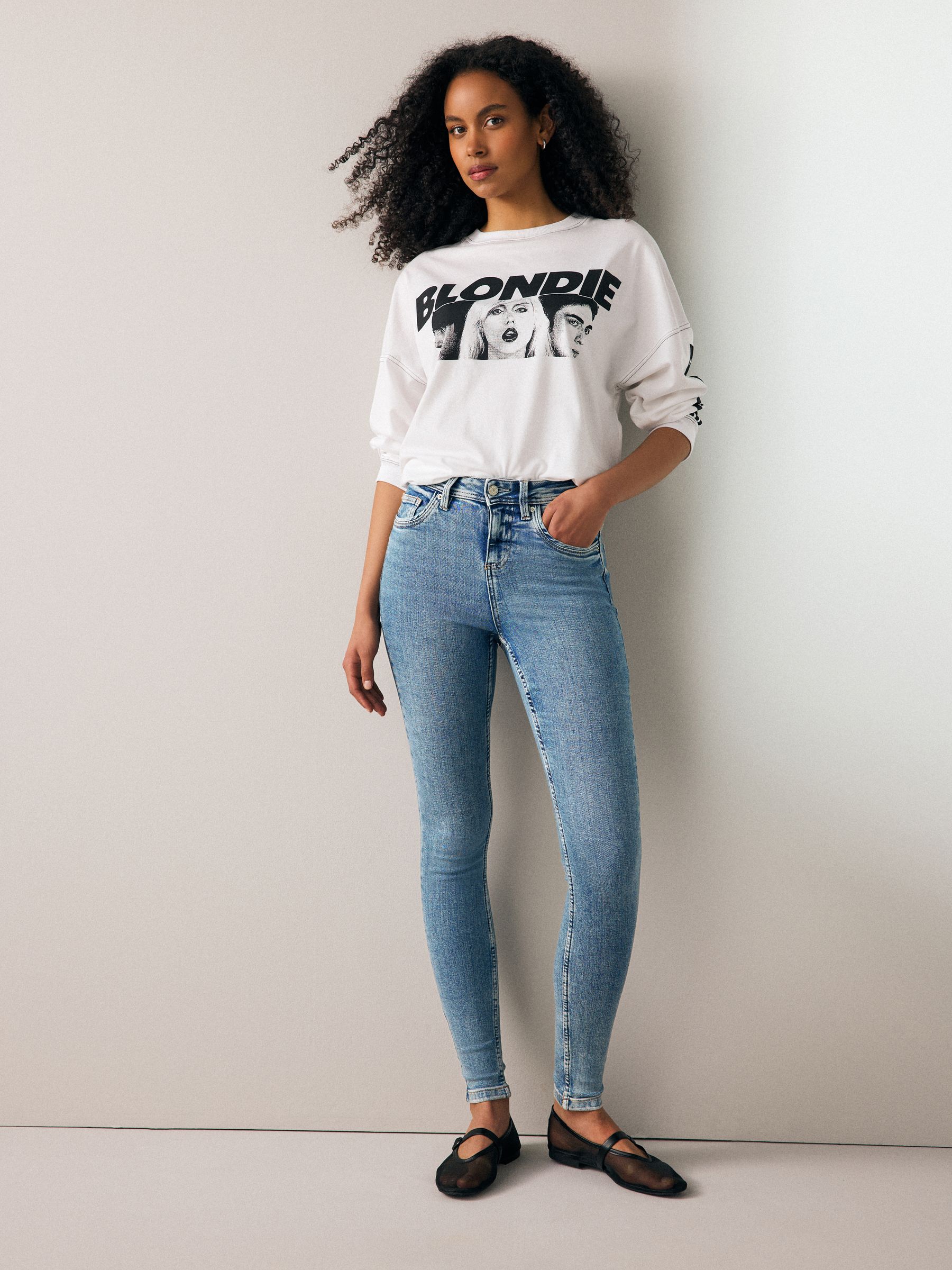 Denim Mid Blue Super Soft Skinny Jeans