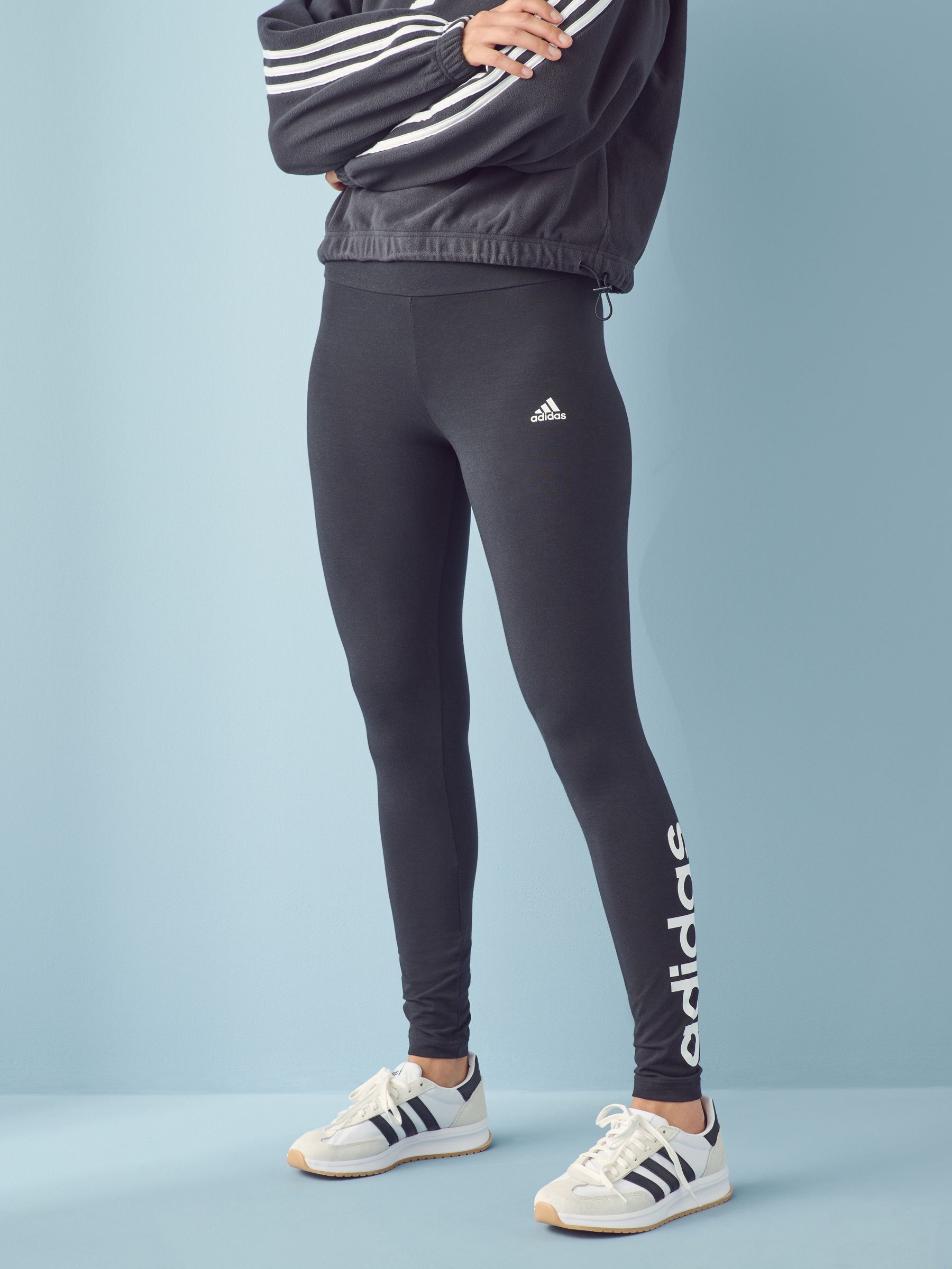 adidas Black Essentials Linear Logo Leggings