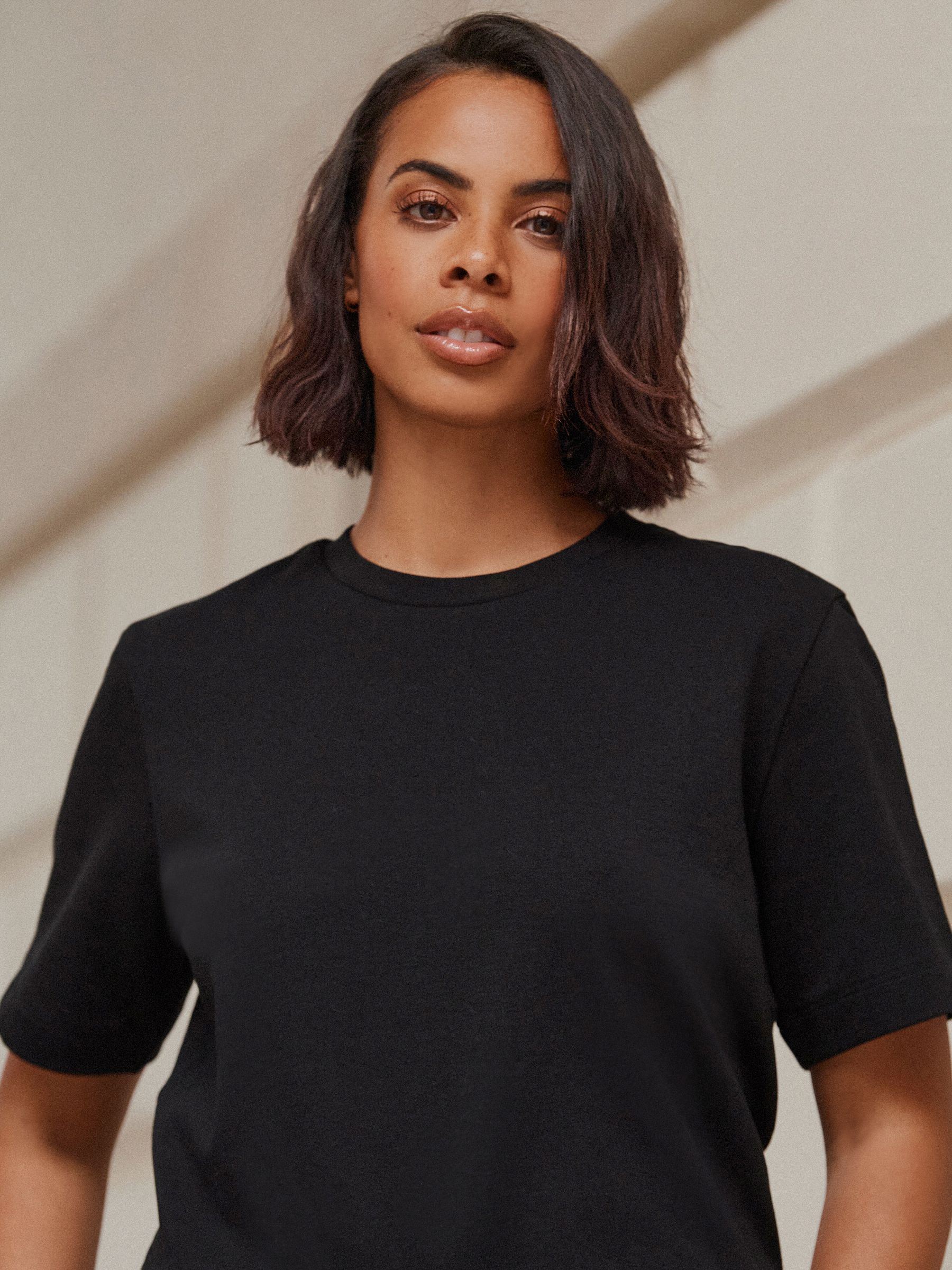 Black Heavyweight Short Sleeve Crew Neck T-Shirt