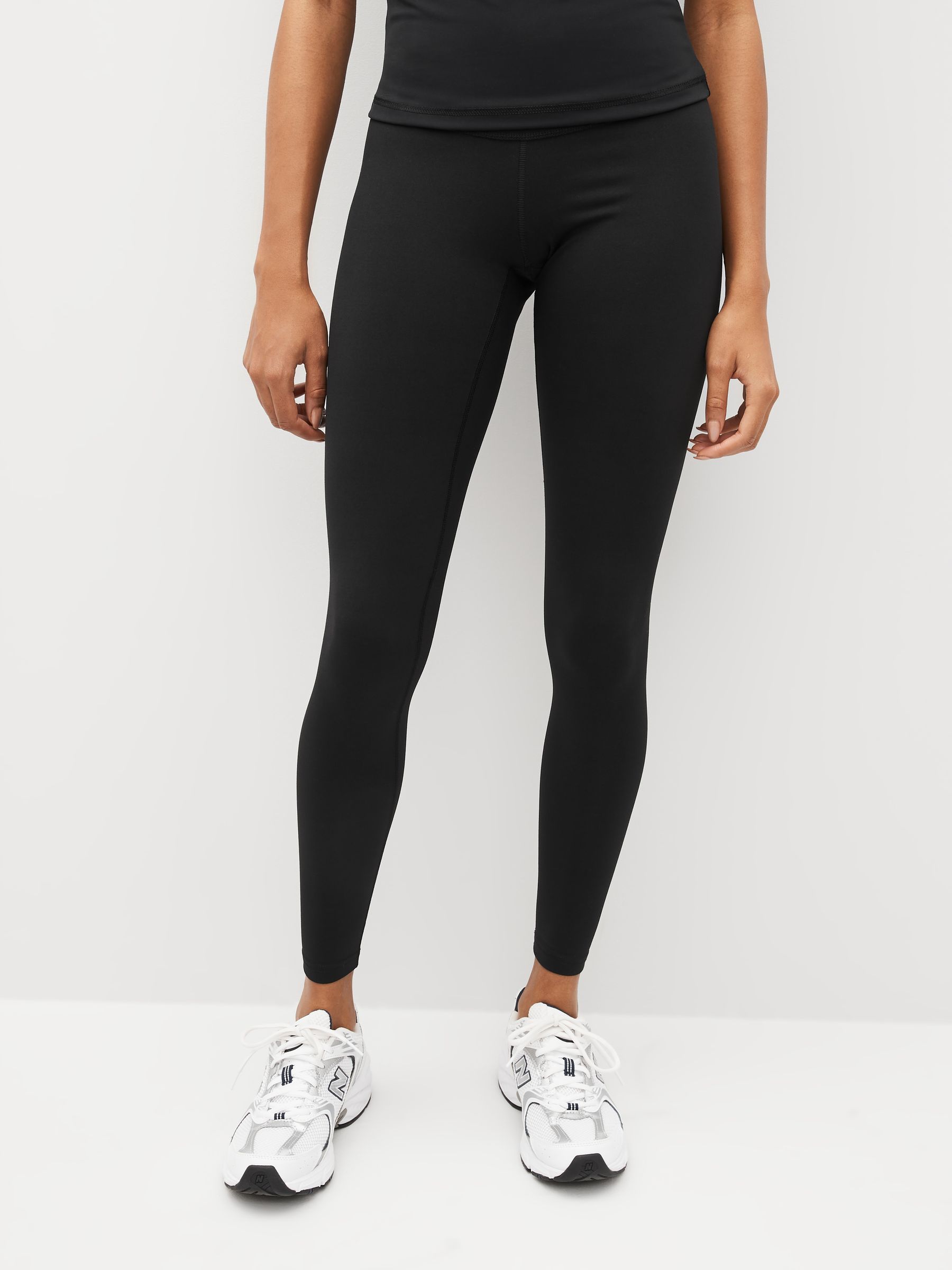 Black Next Active Sports Tummy Control High Waisted Full Length Sculpting Leggings