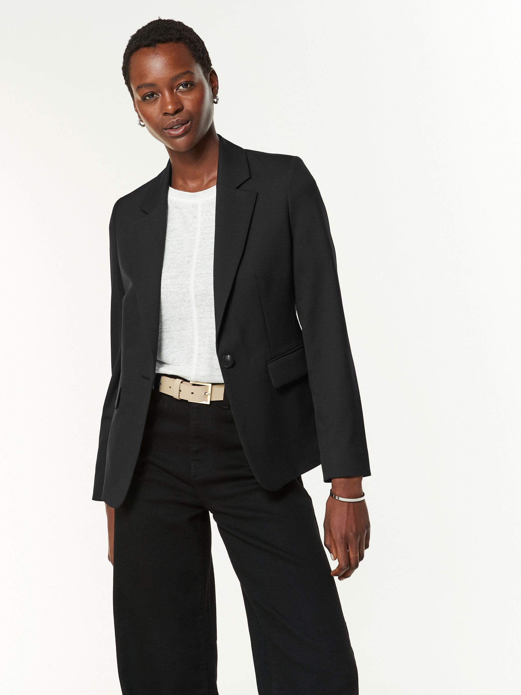Black Tailored Single Breasted Blazer