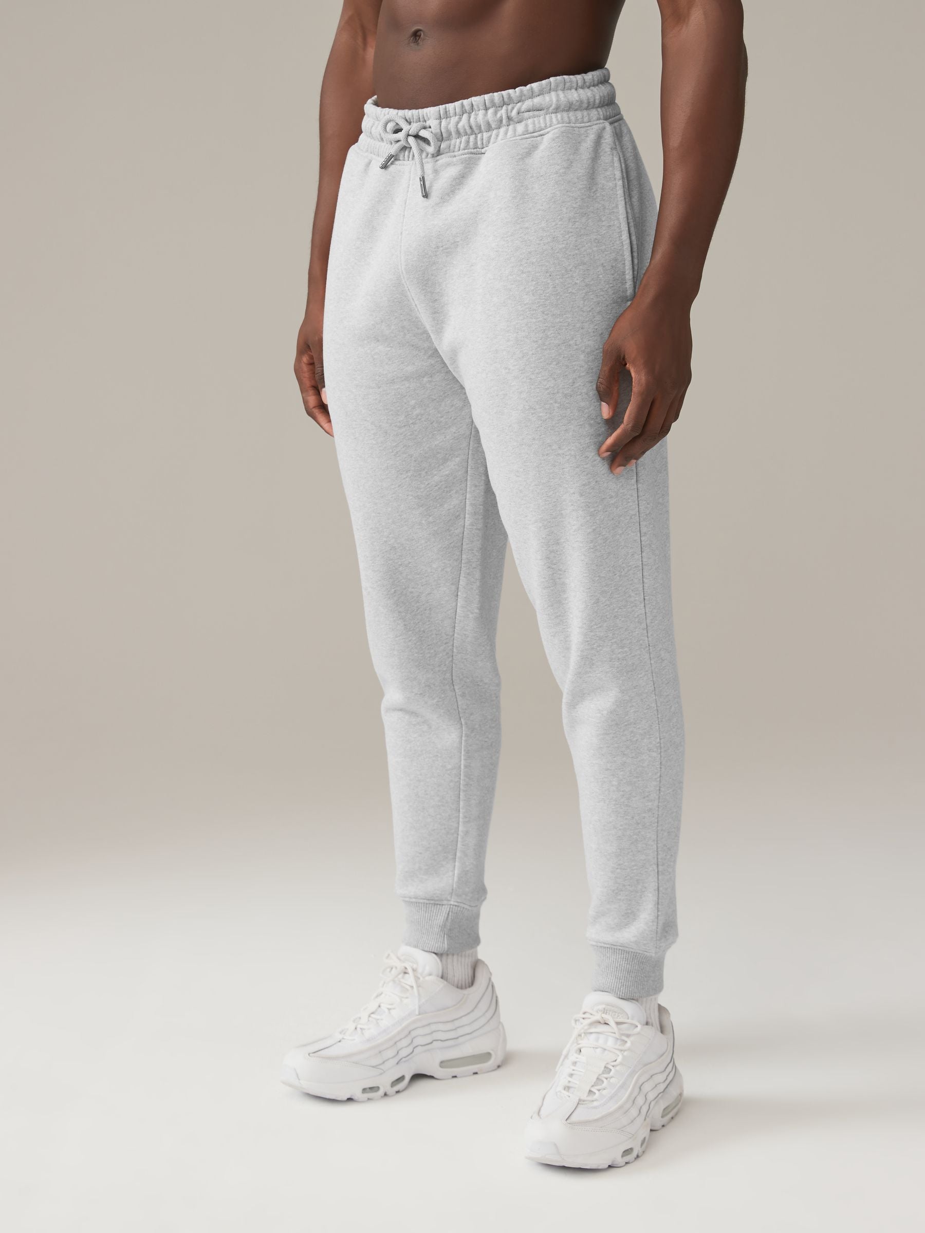 Grey Slim Fit Cotton Rich Jersey Joggers