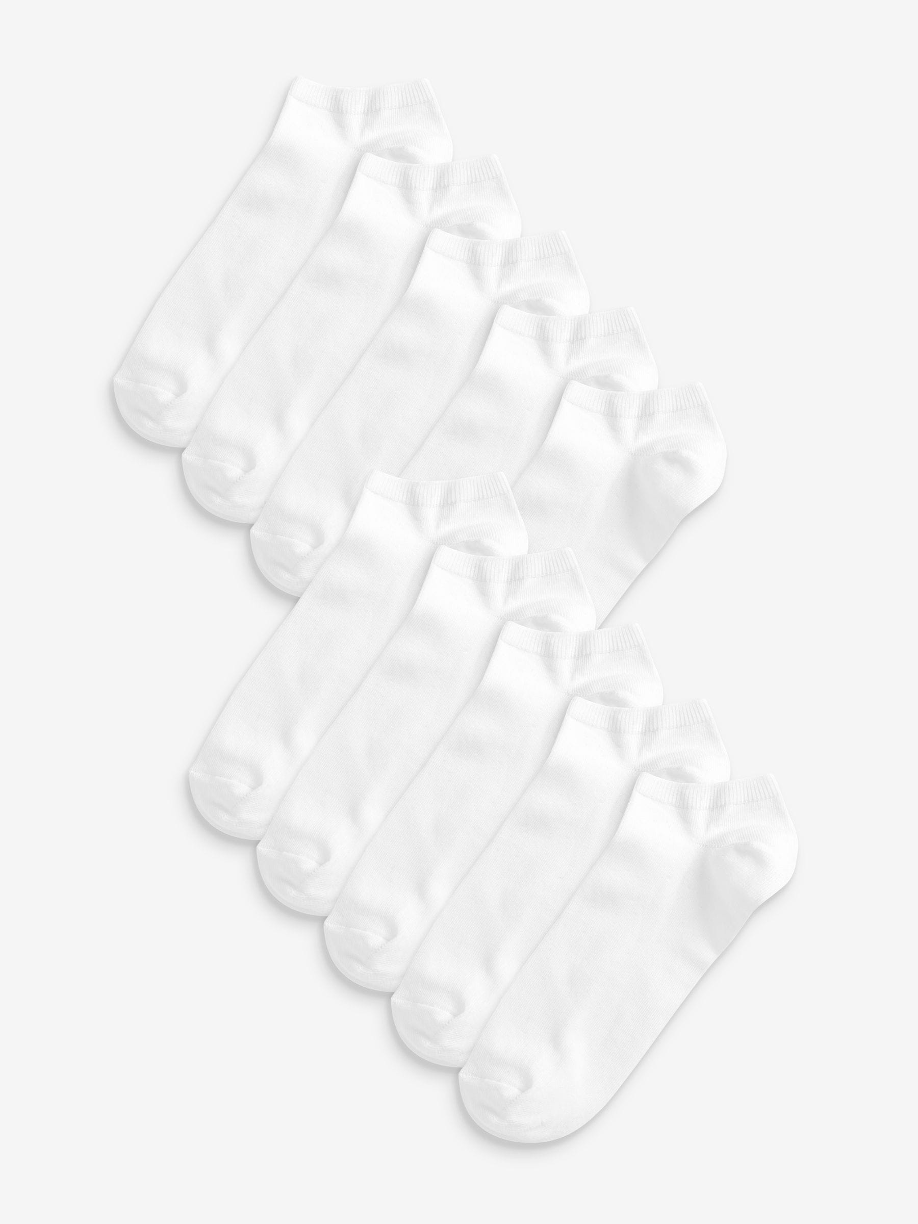 White Trainer Socks 10 Pack