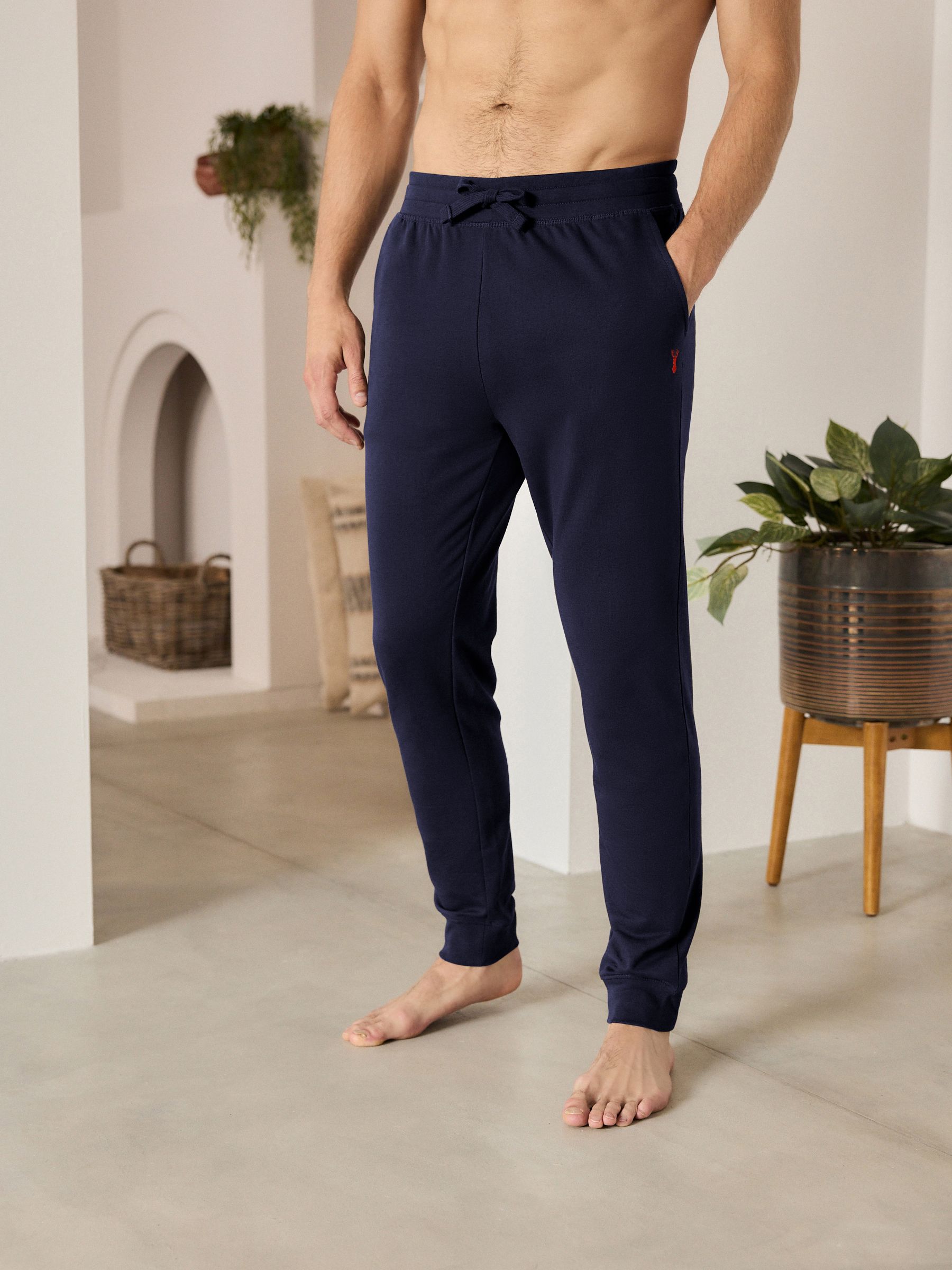 NavyBlue Cuffed Slim Lightweight Joggers
