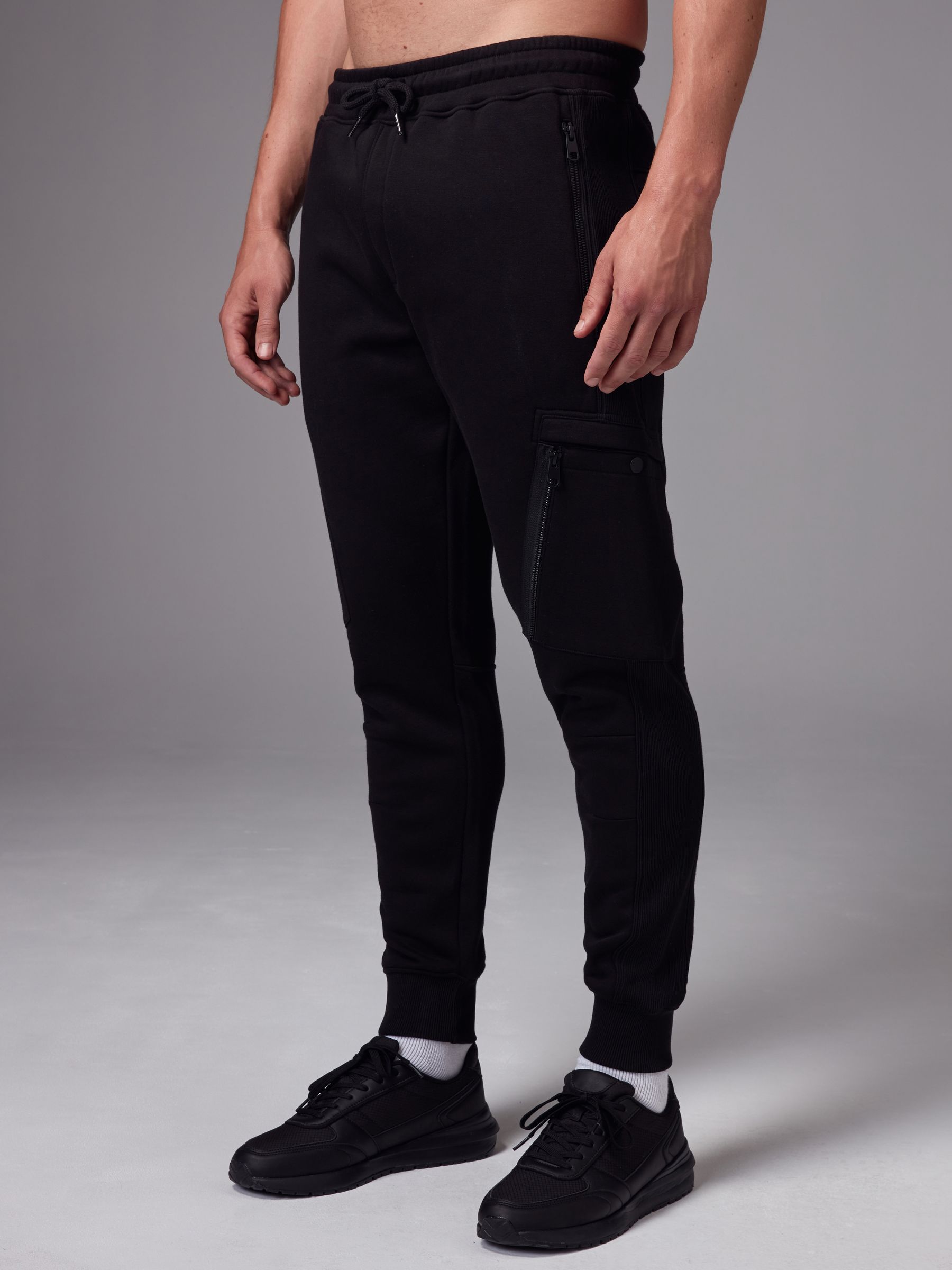 Black Utility Joggers